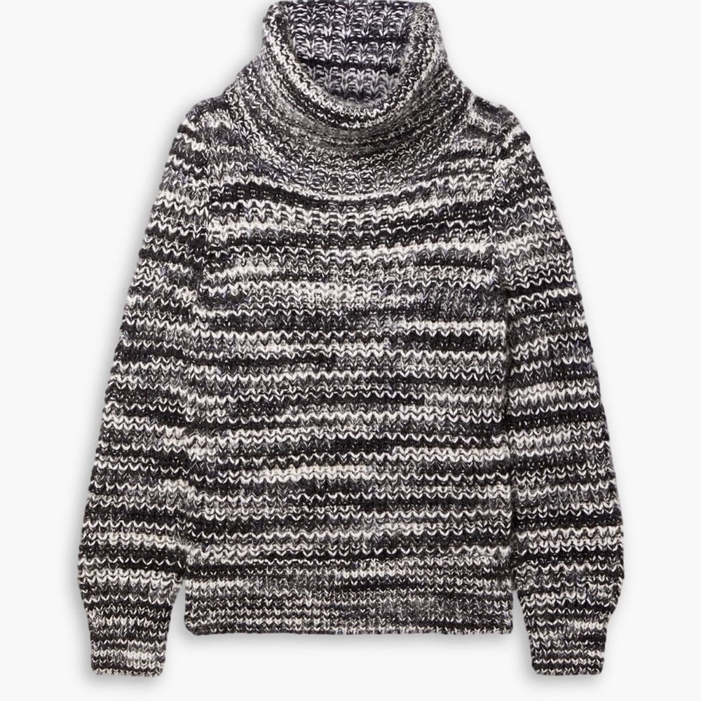 Zimmermann Lyrical space-dyed wool-blend turtleneck sweater AU 2 US 6 8 Medium